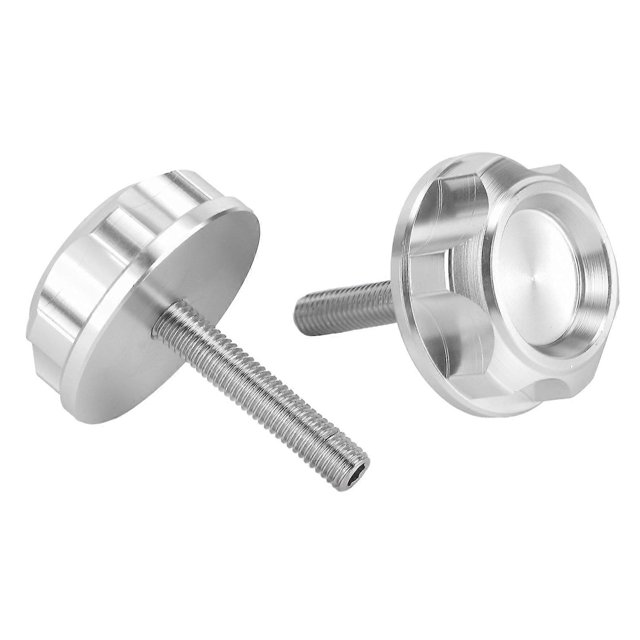 2pcs Motorcycle Handlebar CNC Screw Plug Aluminium Alloy Fit for Honda Z50J MONKEY DAX CT70 Z50R 50Silver
