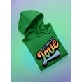 thumbnail image 3 of Celebrate Love Colorful Banner Hoodie Women -Smartprints Designs, Female XX-Large, 3 of 4
