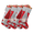 Red/Gray, variant on BOPORO 6 Pack Christmas Stockings, 15'' Xmas Stockings with stunning embroidery Snowflake Santa Snowman Reindeer and Thickened Non-Woven material for Stairs Fireplace Hanging Xmas Home Décor