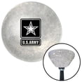 thumbnail image 1 of American Shifter  Black US Army Insignia Clear Retro Metal Flake Shift Knob with M16 x 1.5 Insert, 1 of 1