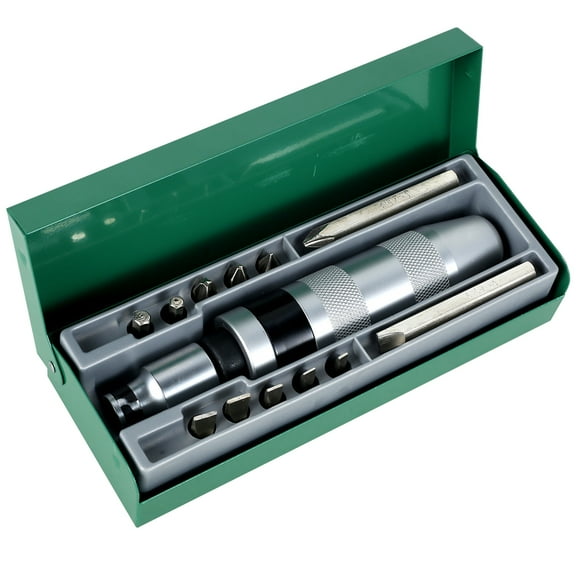 13Pcs Impact Screwdriver Set Shock Screw Bits Metal Shock Screw Driver Chisel Bits Multifunctional Screw Extractor Remover Repair Set Durable Shock Screwdriver Bits for Repair