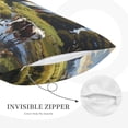 thumbnail image 2 of Plush Throw Pillow Covers, Pasture Cow A Pillow Cases with Invisible Zipper, Breathable Microfiber Pillow Cases Standard Size for Sleeping Bedroom Sofa Living Room 16x24, 2 of 5