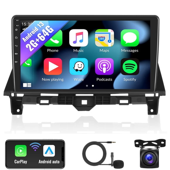 SIXWIN Android Car Stereo for Honda Accord 2008 2009 2010 2011 2012 2013 10.1 Inch Touch Screen 2G+64G CarPlay Android Auto Car Radio Bluetooth GPS N