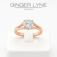 thumbnail image 2 of Ariel Engagement Ring Cubic Zirconia Women Sterling Silver Ginger Lyne Collection, 2 of 6