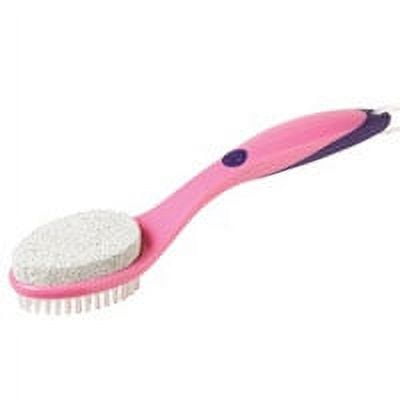 Ms Pedicure Smoothy Groovy 2 In 1 Foot Brush Pumice By Paris Presents - 4 Ea