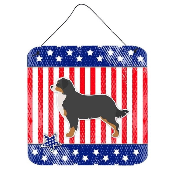 USA Patriotic Bernese Mountain Dog Wall or Door Hanging Prints