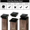 thumbnail image 4 of TOYIEW 8 Pack Solar Post Lights, Outdoor Fence Post Cap Light Solar Powered Caps for Deck, Patio, Garden Decor, Warm White High Brightness SMD LED Lighting, Lamp Fits for 4x4 or 6x6 Wooden Posts, 4 of 9