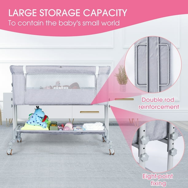 Babyeap Baby Bassinet Bedside Sleeper Bassinet For 0-5