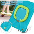 thumbnail image 5 of KOMI for iPad 9th/ 8th/ 7th Generation Case (iPad 10.2 inch Rugged Case 2021/2020/2019) with Screen Protector, Rotating Stand/Pencil Holder/Carrying Shoulder Strap Ring Kickstand (Light Lime), 5 of 5