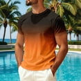thumbnail image 3 of Dwellite Men's Swim Shirts, Sun Short Sleeve Crew Neck Tops, Quick Dry T-Shirt for Fishing and Surfing 2026 Saffron XL, 3 of 6