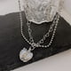 thumbnail image 4 of Collar de diseño de nicho creativo personalizado ligero de lujo avanzado dividido amor micro circonita dulce collar fresco, 4 of 6