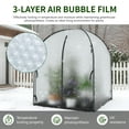 thumbnail image 2 of MOPHOTO Portable Greenhouse for Outdoors Green House Tent with Durable Bubble Film Cover Zippered Door,Walk-in Mini Green House with Removable Mat for Indoor Outside Protecting Plant(47x47x71Inch), 2 of 8
