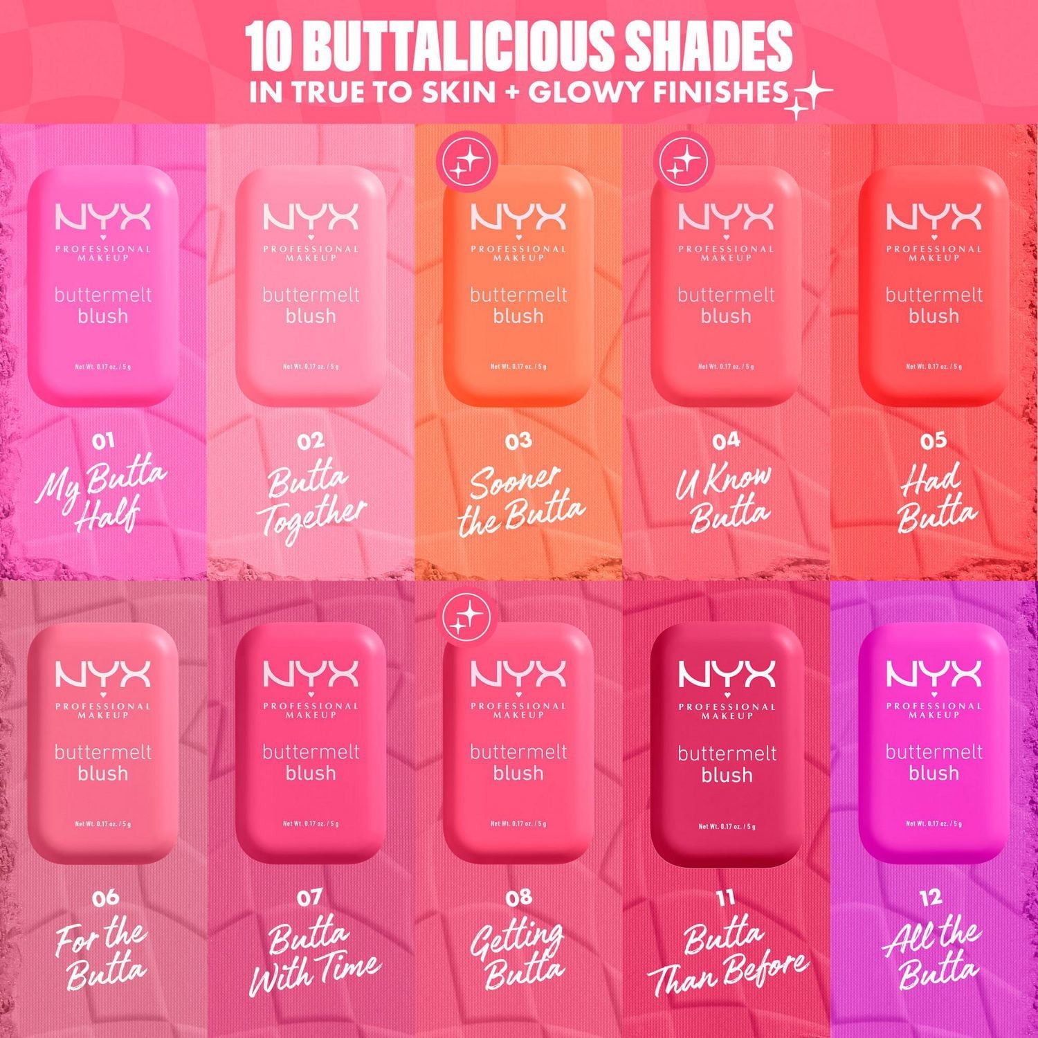 NYX Professional Makeup Fard à joues Buttermelt Fard à joues ultrapigmenté