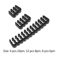 thumbnail image 5 of 24 Pieces Set Cable Management Comb Cable Organizers Manager Wire Comb for 3.4mm, 5 of 12