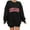 Black, variant on UJNDER Women's Basic Letter Graphic Crewneck Sweatshirt Long Sleeve Casual Pullover for Everyday Wear Black S