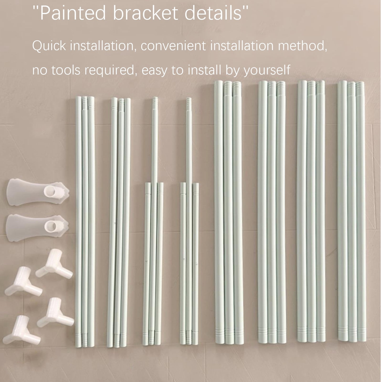 Mosquito Net for Bed 4 Corner Post Lace Canopy Curtains Encrypted Mosquito Net Floor Curtain with Metal Bracket for Girls Bed Adult Bedroom Kids Rooms