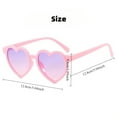 thumbnail image 7 of Trendy Heart-Shaped Kids Sunglasses Candy Color Children UV400 Shades Baby Boys Girls Photography Prop Outdoor Sunscreen Eyewear, 7 of 7