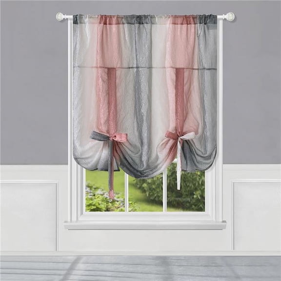 Achim OMTU63BH06 Store Ombrée pour Fenêtre à Nouer - 50 x 63 Po - Blush