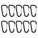thumbnail image 5 of 10pcs Anillo De Forma De Aluminio  Karabiner Snap Clip Mosquetón Negro Sharpla  Llavero de gancho de mosquetón, 5 of 7