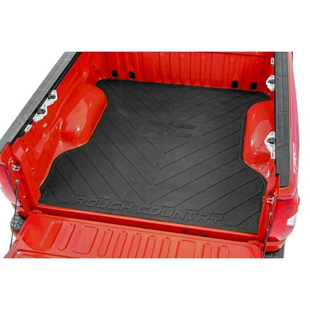 Rough Country Rubber Bed Mat for 2019-2023 Chevy/GMC 1500 | 5 10  Bed - RCM683