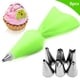thumbnail image 1 of Zhuge Con boquilla de acero inoxidable, accesorios de cocina, convertidor, manga pastelera, juego de boquillas para repostería, 8 piezas (verde), 1 of 5