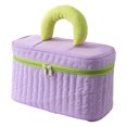 thumbnail image 1 of Bolsa de maquillaje, bolsa de viaje para cosméticos para mujeres y niñas, bolsa grande para artículos de tocador, bolsa de nailon de imitación de poliéster, 1 of 5
