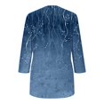 thumbnail image 4 of SOOMLON Womens 3/4 Sleeve Summer Tops Petite Tunic Cotton Tops Casual Crewneck Shirts Cute Floral Graphic T Shirts 2025 Fashion Spring Summer Ladies Tops Loose Fit Y2k Basic Outfits Pullover Blue XL, 4 of 7