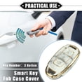 thumbnail image 2 of Funda para llavero Unique Bargains Compatible con Hyundai Accent Tucson 3 Botones TPU Suave Gris, 2 of 7
