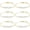 Gold, variant on 6 Pcs Bridesmaid Gifts, Dainty Bracelets, Tiny Zirconia Leaf, Adjustable Bridal Bracelet Jewelry