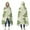 Mint Dinosaurs With, variant on Wearable Blanket,LightYellow Green Dinosaurs Silhouettes Pattern Hooded Wearable Flannel Blanket for Adults & Teens,Winter Poncho Shawl Wrap Cape Cozy Anti-Pill,50"x60"