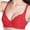 Red, variant on Womens Seamless Wireless Supportive Bra JIANLAI Wireless Bra Full Coverage Lace Tshirt Everyday Bra Beige