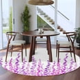 thumbnail image 3 of Purple Round Area Rug 5Ft Washable Circle Rugs for Living Room Bedroom, Polka Dots Watercolor Abstract Art Non-Slip Carpet Floor Mats Indoor Outdoor Carpet Runner Aesthetic Home Decor, 3 of 8