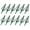 12Pcs Green, variant on EROCK 12pcs Hunting Broadheads 100 Grain 3 Blade Broad Arrow Heads Arrows Screw Tips