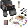 thumbnail image 1 of For Philips 3000 Air Fryer 11pcs Set Accessories Silicone Tray Grill Rack Oil Bottle Tong Kit (bpa F, 1 of 5
