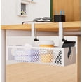 thumbnail image 6 of AUNVITO Adjustable Desk Edge Side Storage Shelf Rack, Clamp-On Table Organizer Holder for Office Home Bedroom Dorm, 1pc, 6 of 6