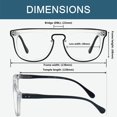 thumbnail image 3 of Vintage Computer Reading Glasses Readers-Clear Lens,UV Protection for Women Men, 3 of 6