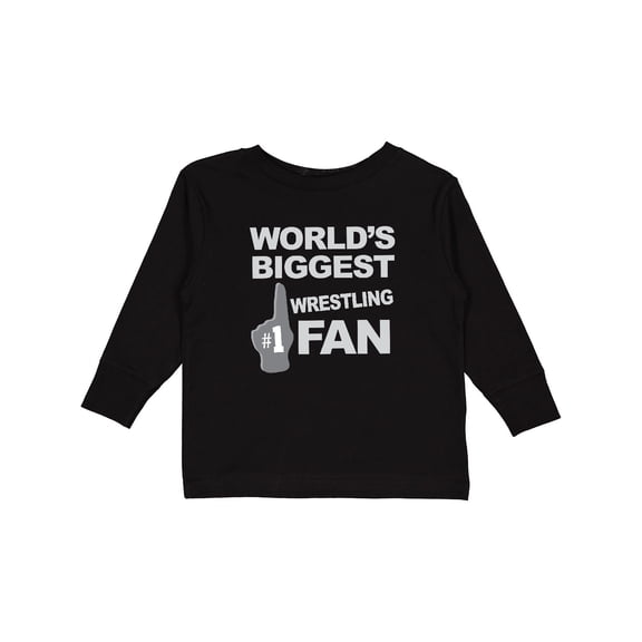 Inktastic Wrestling Fan sports Boys or Girls Long Sleeve Toddler T-Shirt