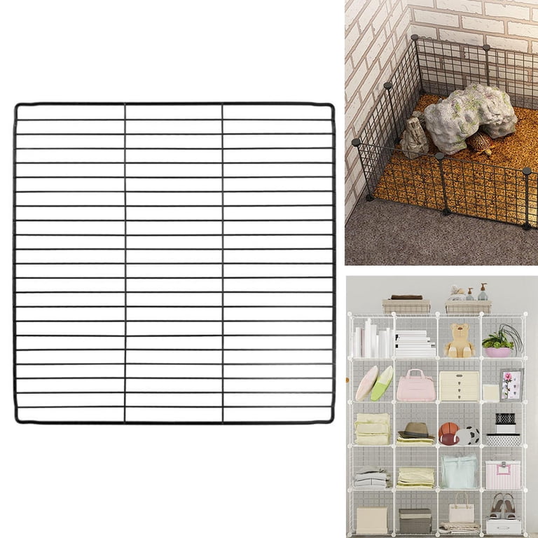 Expandable Metal Pet Fence Panels - DIY Cage For Rabbits, Guinea Pigs & Turtles