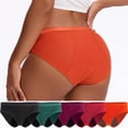 thumbnail image 5 of 1 Piece Leak-Proof Period Panties for Women, Mid-Waist Cotton Menstrual Underwear with Absorbent Layer for Everyday Comfort & Security Ginger XL, 5 of 8