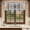 Blue Brown, variant on Texas Star Blue Valances for Windows, Decorative Rod Pocket Window Valance Curtains, Farmhouse Country Branches Wooden Grain Short Curtain Drapes for Kitchen/Living Room, 2 Panels, 60" W x 18" L