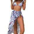 thumbnail image 1 of Traje de baño de malla con volantes y estampado dividido en bikini para mujer Conjunto de ropa de playa OAVQHLG3B Store lin121212, 1 of 4