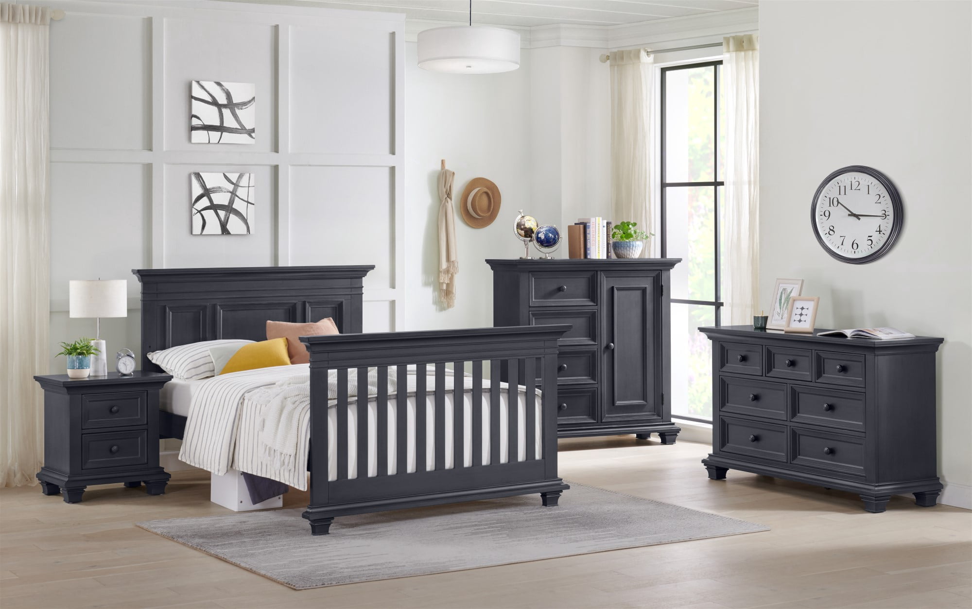 Oxford Baby Weston Full Bed Conversion Kit, Midnight Slate