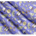 thumbnail image 3 of Soimoi Cotton Voile Fabric Tea Cup,Star Anise & Lemon Slice Vegetable Printed Fabric 1 Yard 56 Inch Wide, 3 of 7