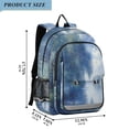 thumbnail image 2 of FORMRS Unisex School Backpack 17" Student Travel Bag with Laptop Compartment, Plants and River, 2 of 7