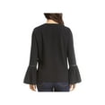 thumbnail image 2 of Karen Kane Womens Studded Pullover Blouse, Black, Medium, 2 of 2