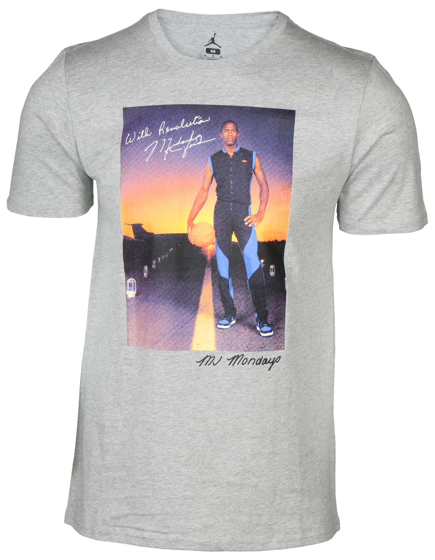 Nike MJ Mondays Photo T-Shirt-Gray 