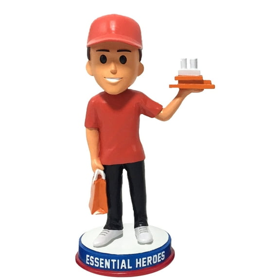 Restaurant Take Out Food Delivery Essential Heroes Bobblehead Male Light