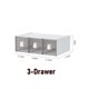 thumbnail image 4 of 1pc Plastic Desktop Organizer Drawer Cosmetic Storage Box, Freely Stackable, Multi-Layered, Suitable For Jewelry, Makeup And Other Small Items, 4 of 5