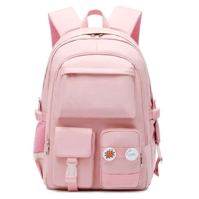 Lightweight Student Backpack Functional Pockets Large Capacity Girls School Bag