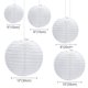 thumbnail image 5 of 30pcs/lot 4''-12'' White Chinese Paper Lanterns Ball Hanging Round Lantern for Wedding Birthday Party Event Christmas Decoration, 5 of 5